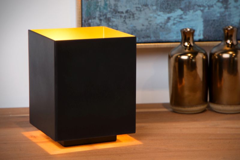 Lucide SUZY - Stolná lampa - 1xE14 - Čierna